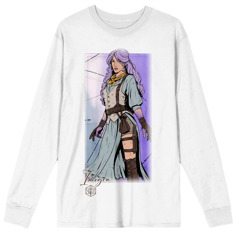 Critical Role Campaign 3: Bells Hells Imogen Adult White Long Sleeve Tee, 1 of 4