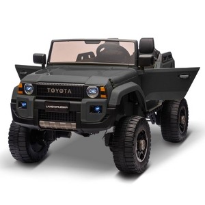 Jojoka 24V Licensed Toyota Land Cruiser Ride-On, 2-Seater 4WD/2WD Switch, Remote Control, LED Lights, Bluetooth, Shovel - 1 of 4