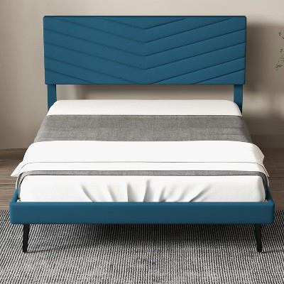Acekool Velvet Bed Frame - Adjustable Headboard Full Size : Target