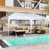 Tangkula 10 x 20 FT Portable Gazebo Shelter w/12 Wind Ropes & 6 Ground Stakes Carrying Bag - 2 of 4
