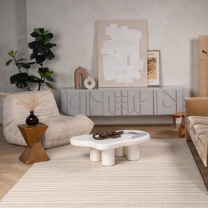 Rug Branch Hogar Striped Geometric Indoor Outdoor Area Rug - 1 of 4