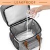 Insulated Lunch Box for Men Women Double-Layer Reusable Lunch Bag, Leakproof Lunch Cooler Bag for Work School Picnic - 3 of 4