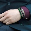 Crucible Men's Green Tiger's Eye Stone Bead Adjustable Bracelet (8mm) - 4 of 4