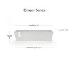 Ecopots Bruges Durable Modern Rectangular Indoor/Outdoor Recycled-Based Composite Flower Pot Planter - 2 of 4