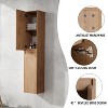 Sapphtopaz Bathroom Cabinet with Float Mounting Design,Bathroom Storage Cabinet with Soft Close Doors,Over The Toilet Storage Cabinet - 3 of 4