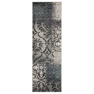 Distressed Abstract Damask Indoor Area Rug by Blue Nile Mills - 1 of 3