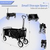 Elevon Heavy Duty Steel Frame Collapsible Folding 150 Pound Capacity Outdoor Camping Utility Wagon Yard Cart - 3 of 4