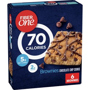 Fiber One Chocolate Chip Cookie Brownies - 6ct/5.64oz - 1 of 4