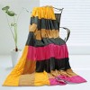 Slickblue Multi-Stripe Coral Fleece Throw, 59x78.7 inches, Warm & Comfortable for Bedroom & Living Room, 5 Color Options - 2 of 3