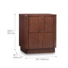 Teamson Home Potomac Modern Boho Solid Wood 2-Drawer Nightstand with Push-to-Open Storage & Rounded Corner - 2 of 4