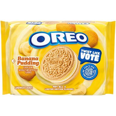 Oreo Banana Pudding Limited Edition Sandwich Cookies - 10.68oz
