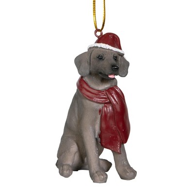 Design Toscano Weimaraner Holiday Dog Ornament Sculpture
