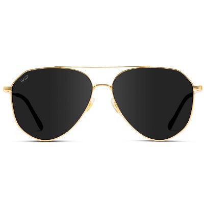 Black and hot sale gold aviators