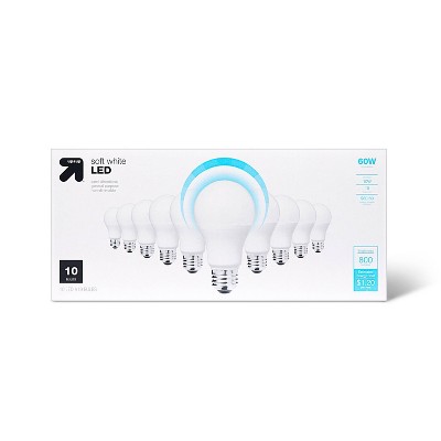 LED 60W 10pk Light Bulbs Soft White - up&up™