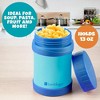 Bentology Stainless Steel Insulated Lunch 13 oz Jar – Leak-Proof Storage Container for Hot & Cold Food - BPA Free - Fits Most Lunch Boxes - Blue - 4 of 4