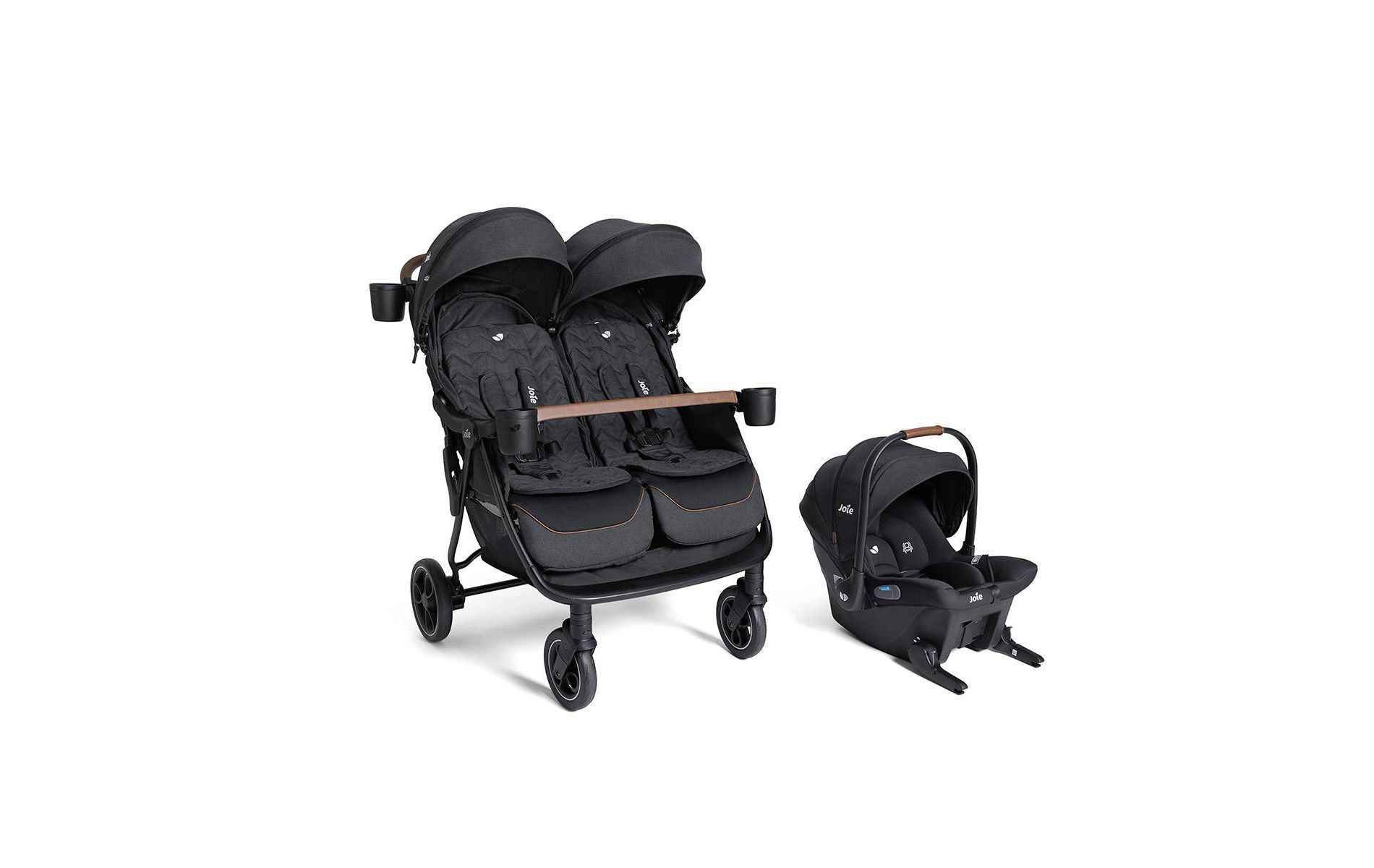 Joie Rosemary LX and Mint Latch Travel System - Shale: Includes Stroller, Car Seat, Metal Stroller Frame, 50 Lbs Capacity