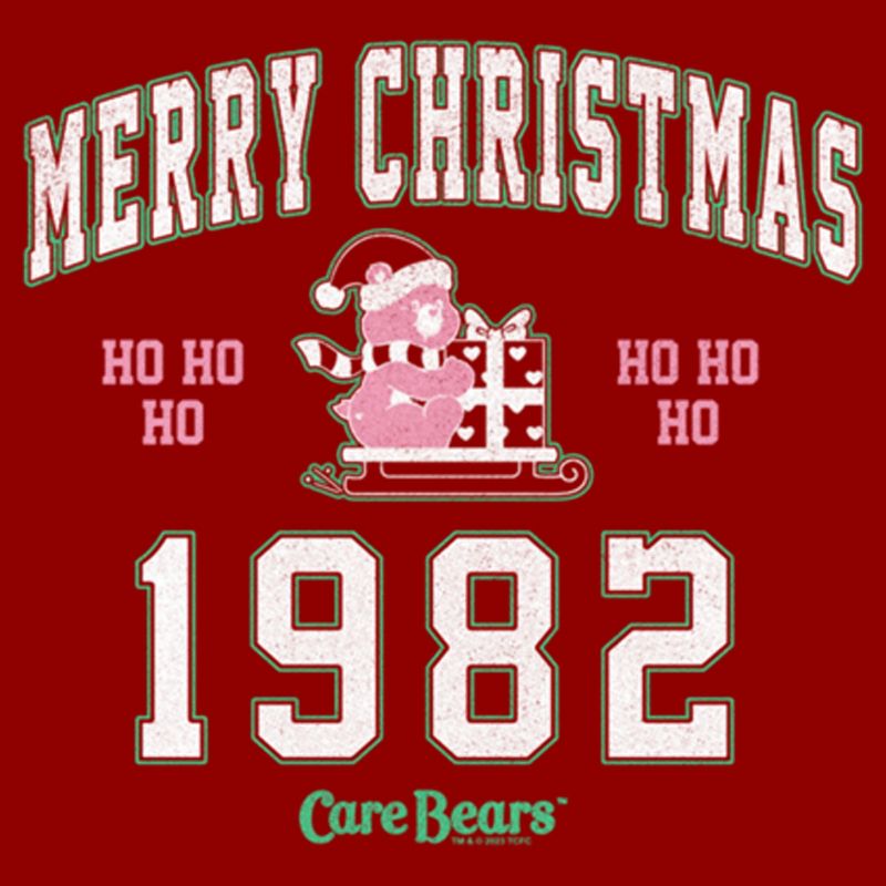Women's Care Bears Merry Christmas Cheer Bear T-Shirt, 2 of 5