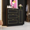 Famapy Black Entryway Fold-Out Shoes Rack Storage Cabinet - 3 of 4
