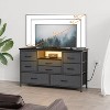 47.4'' TV Stand with Power Outlet for 55'' TV , 8-Drawer Storage Dresser for Bedroom,Wood Top Console Table with 22 Light Modes - 4 of 4