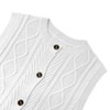 Fabric Kid Girls Sweater Vest Sleeveless Button Down Knit Cardigan School Uniform Sweater Vest Top - 3 of 4