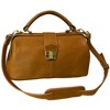 AmeriLeather Hillary Classic Handbag – Top-Grain Leather, Doctor-Style Opening, Brass Hardware, 13" Structured Satchel - 3 of 3