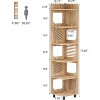 Lantine 6-Tier Corner Bookshelf, 71-Inch Rustic Tall Bookcase for Living Room, Bedroom, Office - 3 of 4