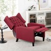 CAVINAS 27.16" Wide Manual Wing Chair Recliner, Modern Recliner Chair, Glider Chair with Tufted Backrest, Wingback Chair with Nailhead Trim - 3 of 4