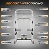 Coucheta Power Cage, Multi-Function Power Rack with LAT Pulldown, 1600 LBS Weight Capacity Fitness Squat Rack with Cable Pulley System and j-Hooks - 3 of 4