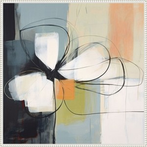 Amanti Art Floral Abstraction Serenity I by Irena Orlov Framed Canvas Wall Art - 1 of 4