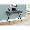 Monarch Specialties Computer Desk Home Office Laptop Left Right Set-Up Storage Drawers 42InchL Work Metal Laminate Grey Black Contemporary Modern - 2 of 4