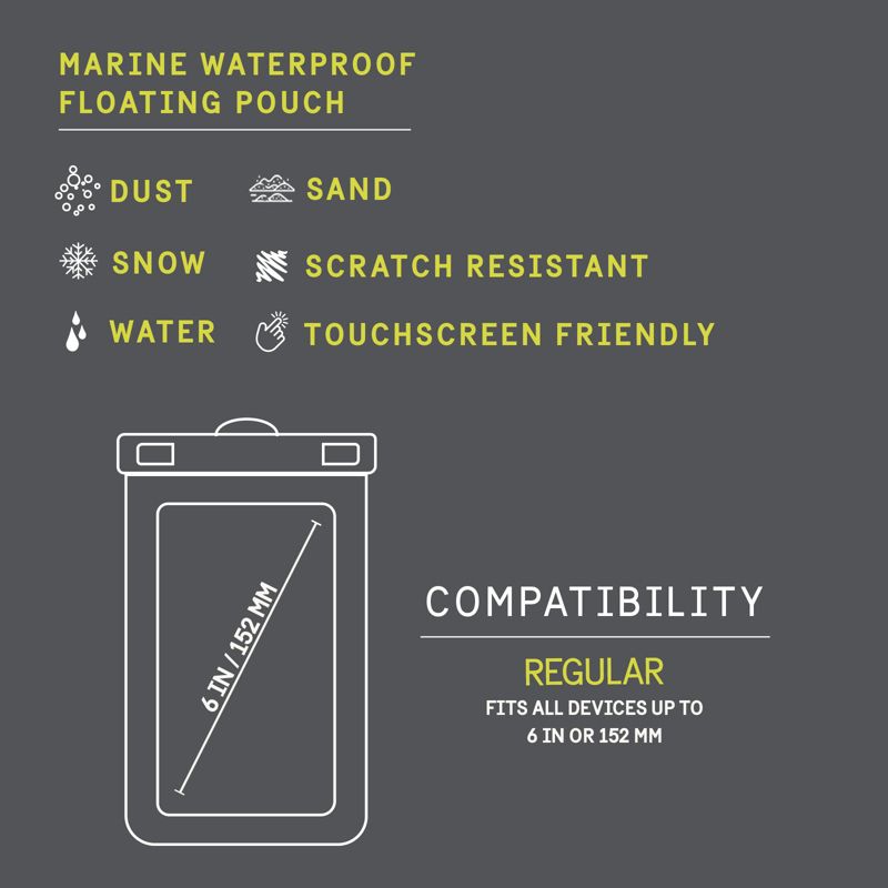 Pelican Marine Waterproof Cell Phone Floating Pouch, 6 of 8