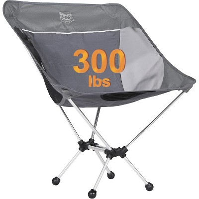 TIMBER RIDGE Lightweight Backpacking Camping Chair, Portable Folding Compact Chair for Adults with Carry Bag, Supports 300 lbs