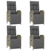 vidaXL Garden Dining Set Grey, Dark Grey - 4 of 4