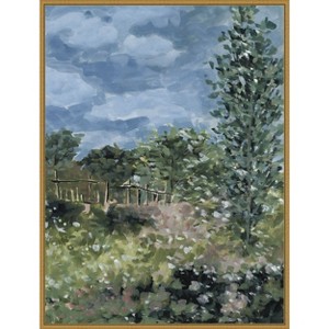 Amanti Art Mosaic Meadow II by Melissa Wang Framed Canvas Wall Art - 1 of 4