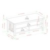 Okak Modern Hairpin-Leg Coffee Table with Storage Minimalist Design, Ready-to-Assemble - 4 of 4
