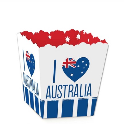 Big Dot of Happiness Australia Day - Party Mini Favor Boxes - G'Day Mate Aussie Party Treat Candy Boxes - Set of 12