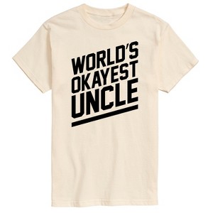 Men's - Instant Message - World's Okayest Uncle Short Sleeve Graphic T-Shirt - 1 of 4