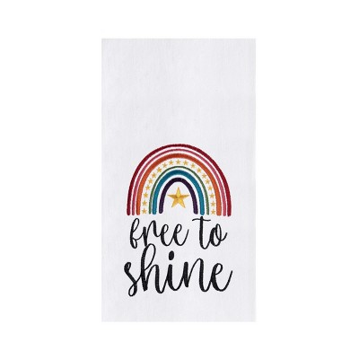 C&F Home Free To Shine Rainbow Pride Cotton Kitchen Towel - Pride