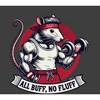 Gym Rat "All Buff No Fluff" Adult Crew Neck Short Sleeve Tee - 2 of 2