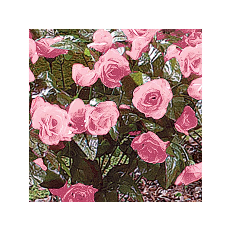 Collections Etc Artificial Floral Rose Bushes - Set of 3, Maintenance Free, 3 of 4