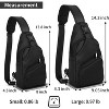 Casual Sling Backpack for Men Women, Hands-Free Crossbody Bag, Lightweight Chest Pack - 2 of 4