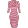 Coolmee Women's Casual Pocket Slim Pullover Maxi Hoodie Dress - 3 of 4