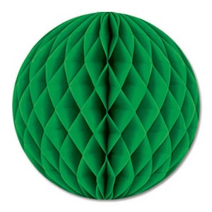 Beistle 12" Tissue Ball Green 4/Pack 55612-G - 1 of 1
