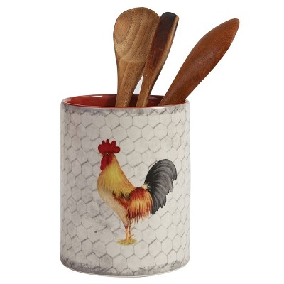 Park Designs Break Of Day Rooster Utensil Crock