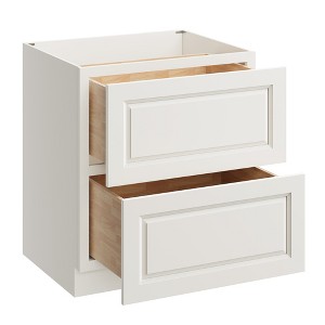 CASAINC 30 in. W x 34.5 in. H x 24 in. D 2 Drawer Soft Close Base Kitchen Cabinet with Full Overlay Front - Plywood Ready to Assemble - 1 of 4