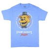 Seven Times Six Five Nights At Freddy's Shirt Men's Freddy Fazbear's Pizza Graphic Top Blue - 4 of 4