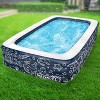 Galvanox Above Ground Inflatable Kiddie Pool Large Size Blow Up Swimming Pools Play Center Kids Children Family Outdoor Garden Backyard 120"x72"x22" - 3 of 4