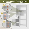 PAKASEPT Fridge Cabinet with Storage, Coffee Bar Cabinet with Mini Fridge Space & Power Outlet, Microwave Cabinet with Storage,Beverage Station - 3 of 4