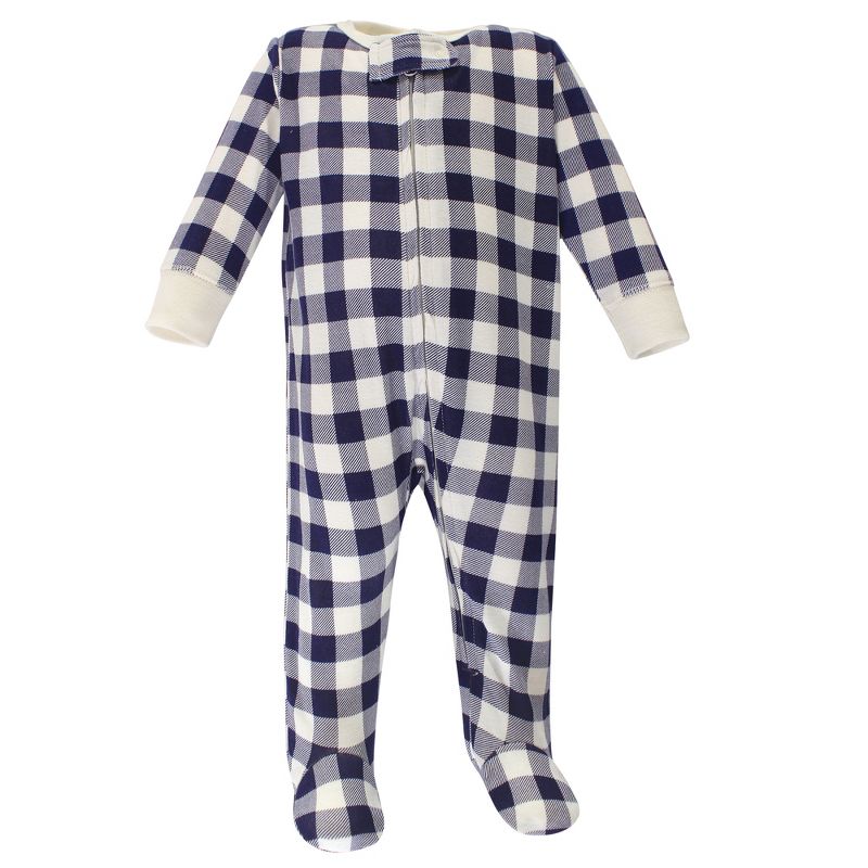 Hudson Baby Infant Boy Cotton Zipper Sleep and Play 3pk, Forest, 3 of 5