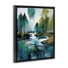 Stupell Industries Woodland Creek Painting Black Framed Floater Canvas Wall Art - 3 of 4